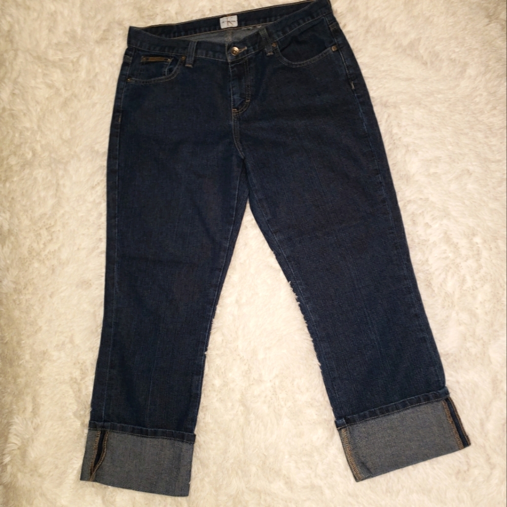 Calvin Klein Lean Cuffed Capri Jeans
